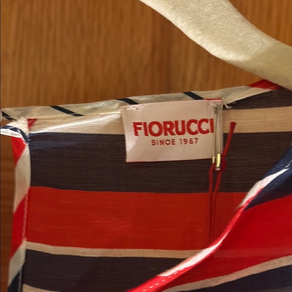 NWT Fiorucci Striped Bodysuit - Red, Blue, White Made in Italy - Picture 2 of 4